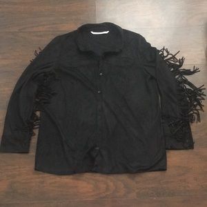 ZARA butting down with fringe sleeves